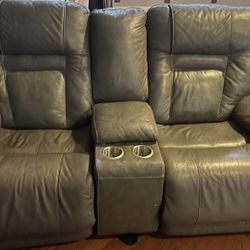 Ashley Leather Couch 