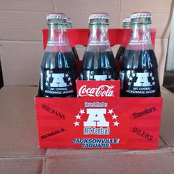 Jacksonville Jaguars Coca-Cola Six Pack Bottles
