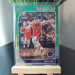 2019-20 Panini NBA Hoops Premium Stock - Green Shimmer Prizm #117 Josh Hart