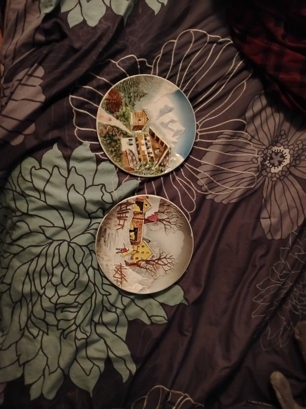 Vintage Majolica Plates From Western Germany