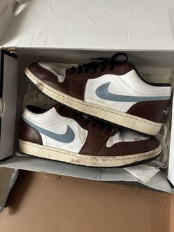 Brown And Blue Jordan 1s