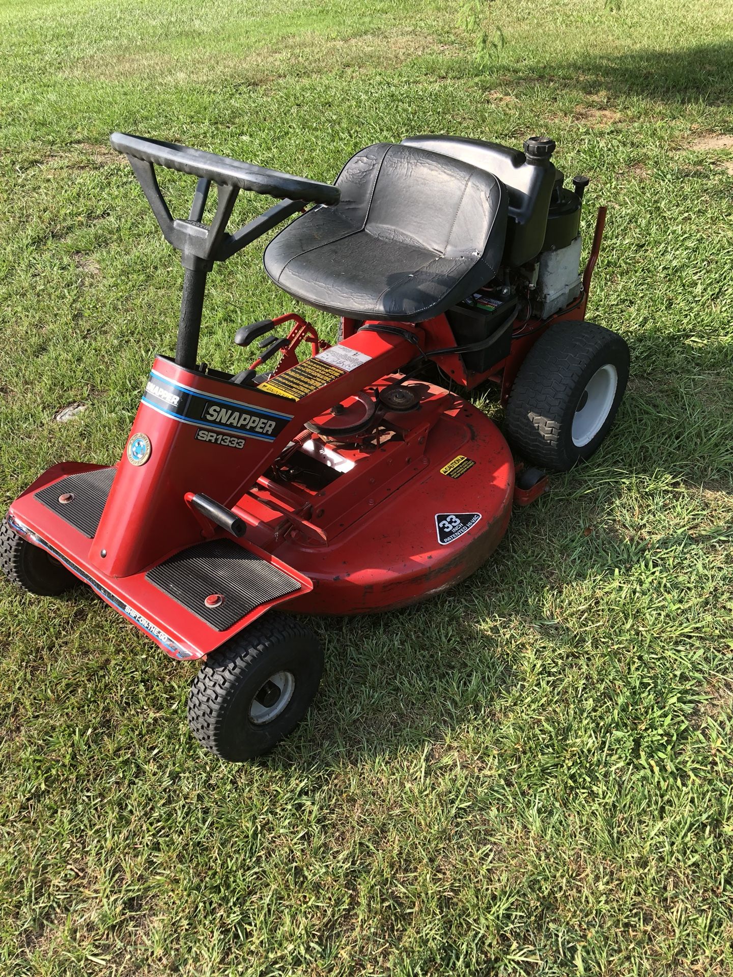 Vintage Snapper SR1333 Riding Mower