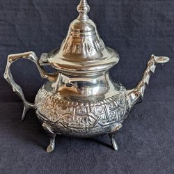 Handcrafted Small Engraved Traditional Moroccan Teapot