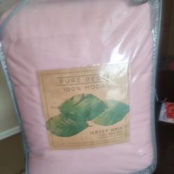 JERSEY KNIT KING BED SET ( PURE BEECH )