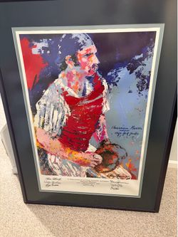 Thurman Munson- Leroy Neiman signed picture