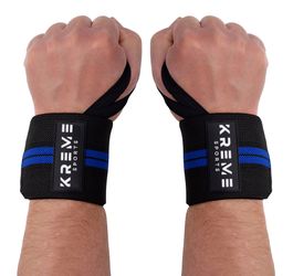 Wrist Wraps for Weightlifting and Workouts (7 colors)