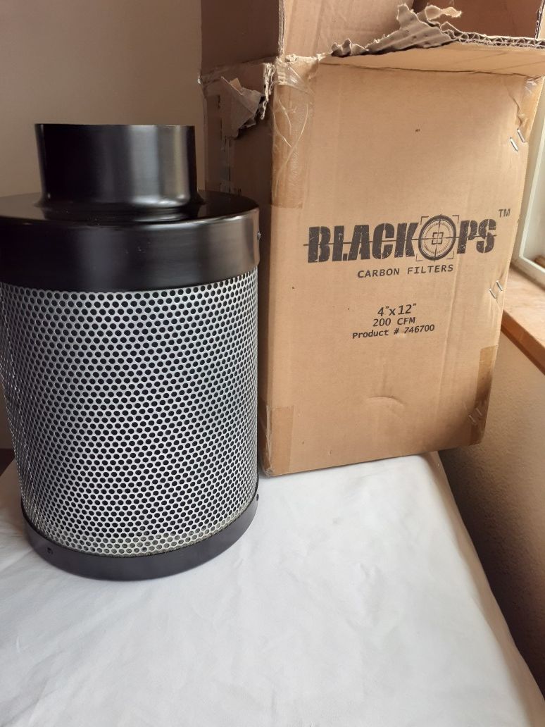 4 inch carbon filter black ops
