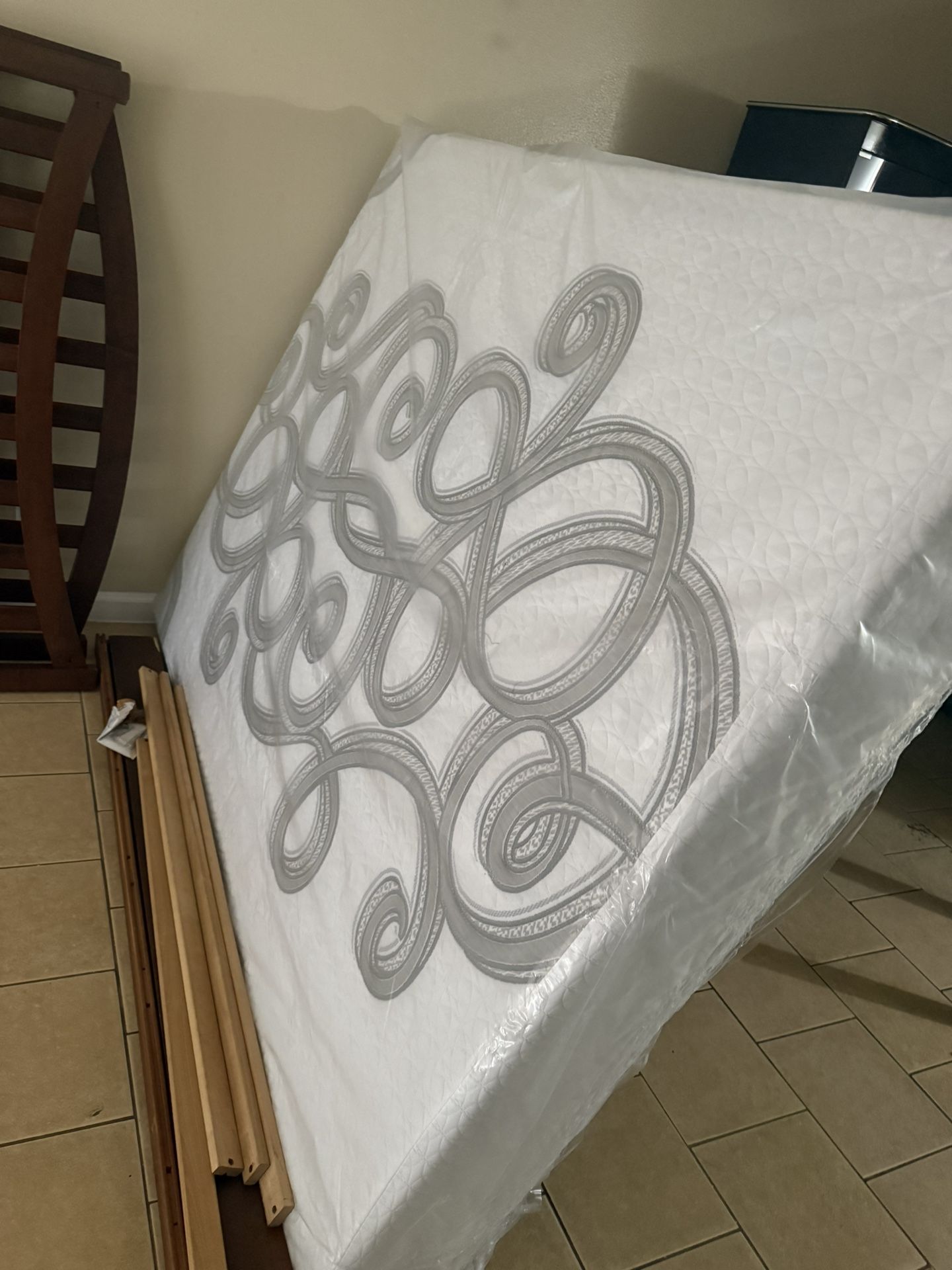 Queen Foam Mattress And Frame.