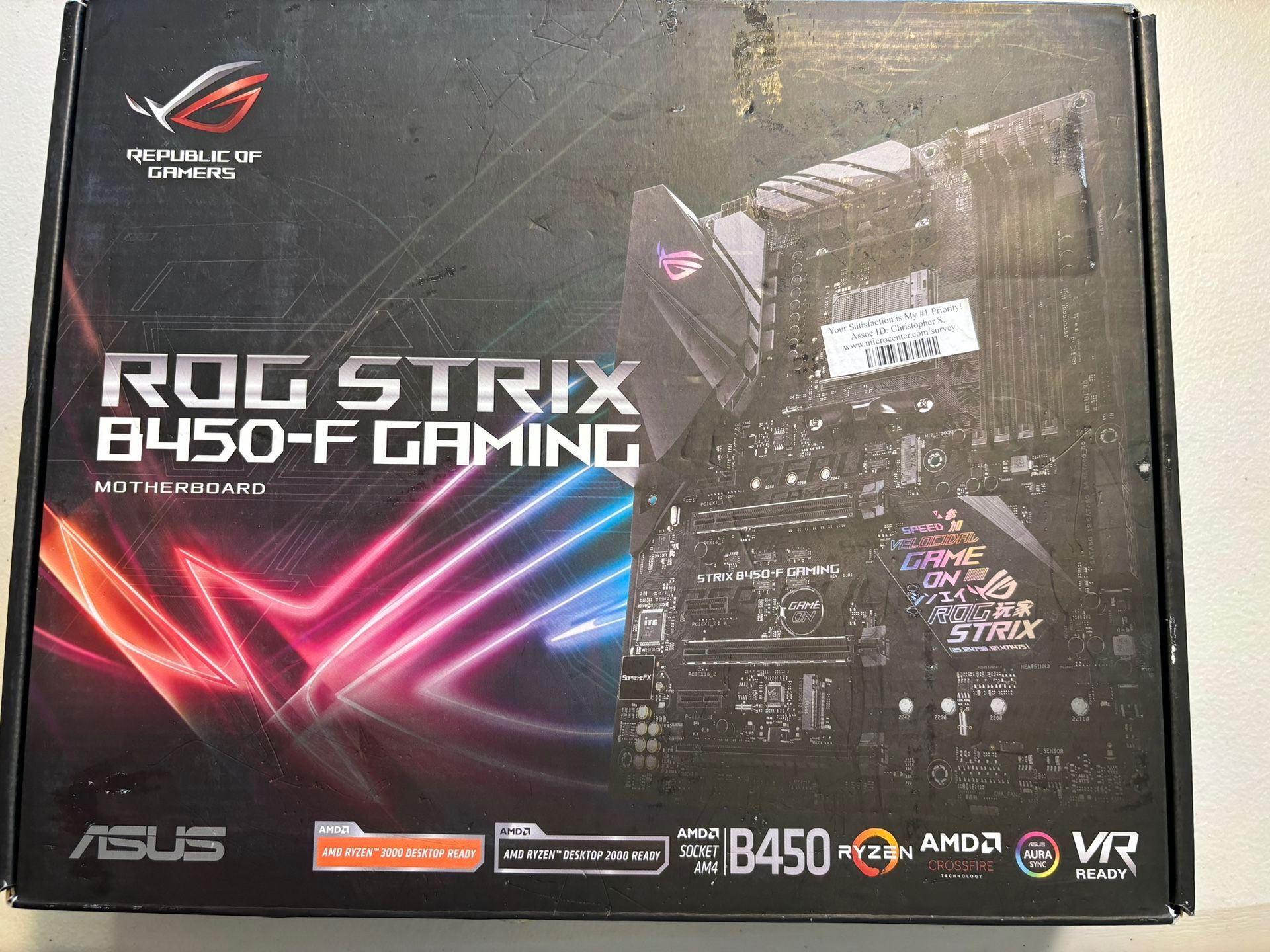ASUS ROG Strix B450-F Gaming Motherboard