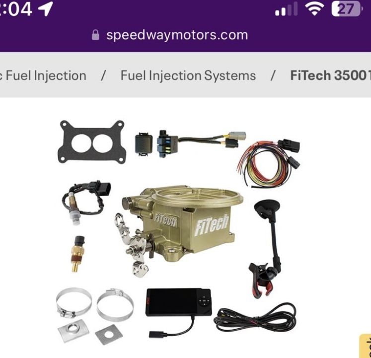 FiTech 35001 EFI 2 Barrel, 400HP With Force Fuel Delivery System  