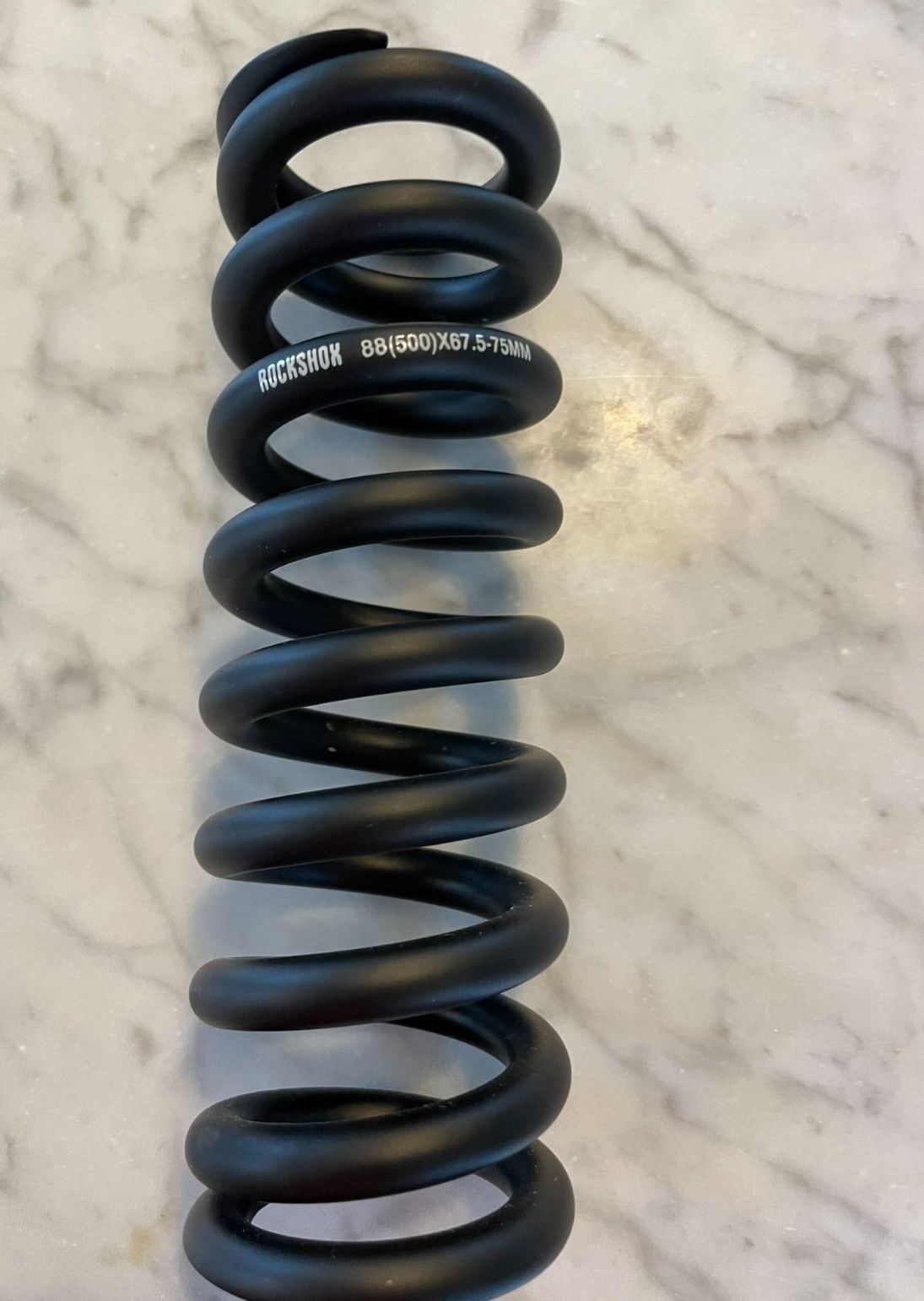 NEW RockShox 174mm length 500 lb 67.5-75mm stroke Mountain Bike Rear Shock Coil - Matte black