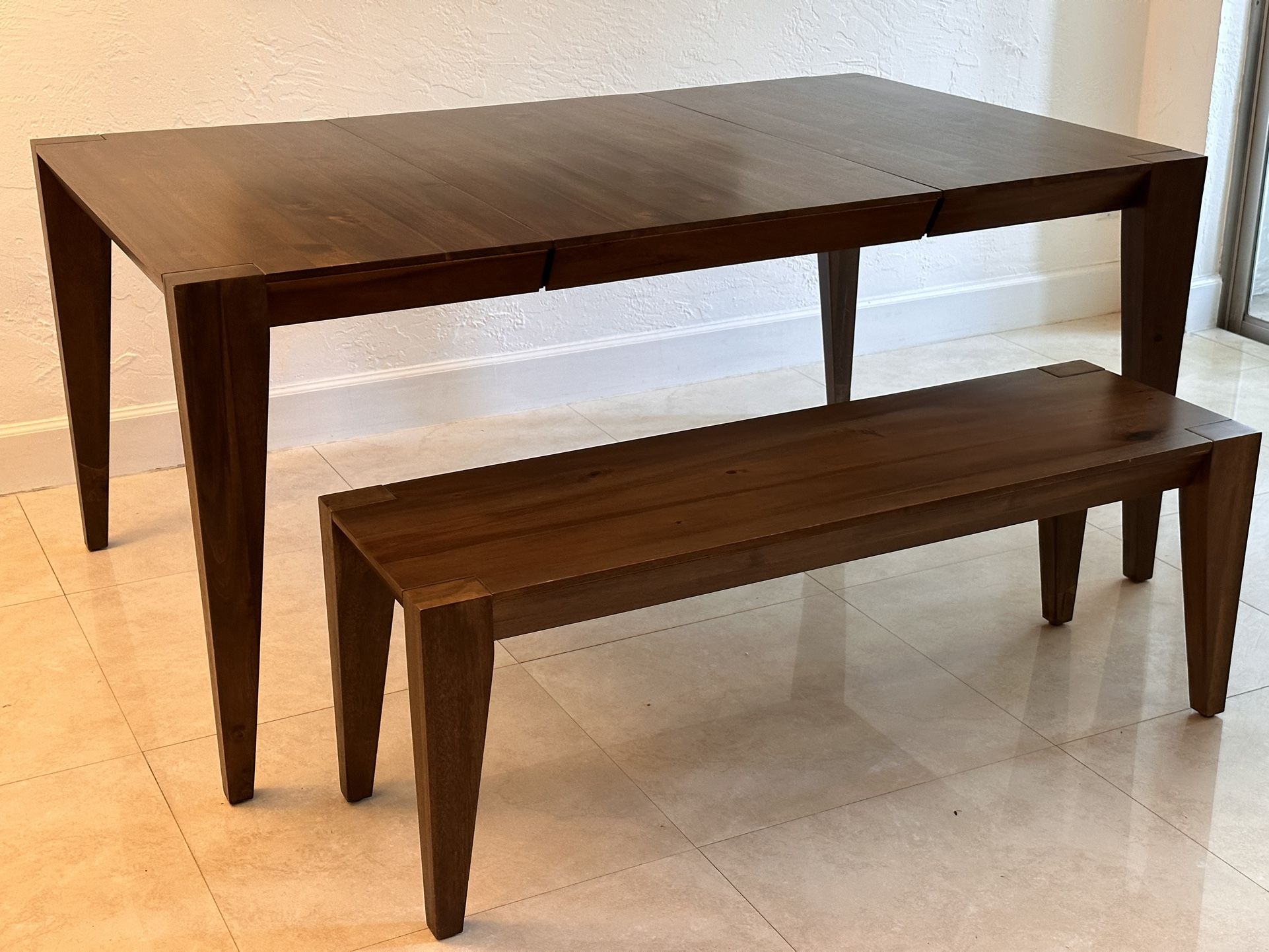 West Elm Anderson Expandable Dining Table and Bench