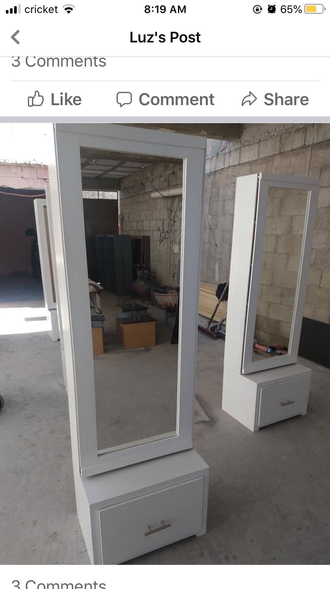 New sliding door mirror white black grey and dark brown available