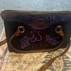 Very Vintage Dooney And Bourke Hand Painted Bag 