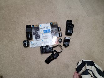 Vintage Minolta 7000 35 mm Camera with Accessories and film