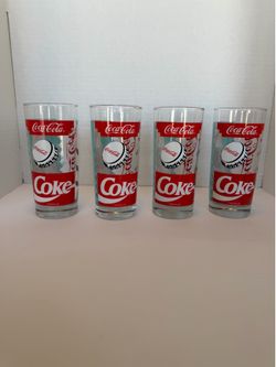 Vintage Coca-Cola Glasses (Set of 4)