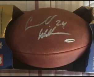 Cadillac Williams Auburn /Tampa Bay Buccaneers Signed Football