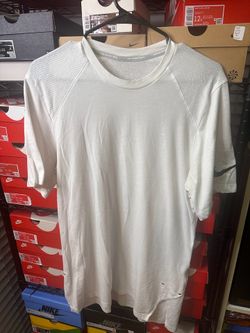 White Nike Dri-Fit basketball shirt size large lightly used men’s