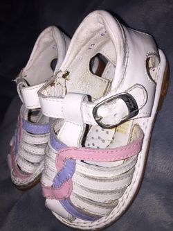 White Mexican sandals