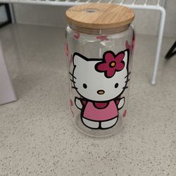 Hello Kitty Glass Jar