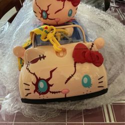 Universal Studios Hollywood Hello Kitty Chucky LED Car Popcorn Bucket 2025 New