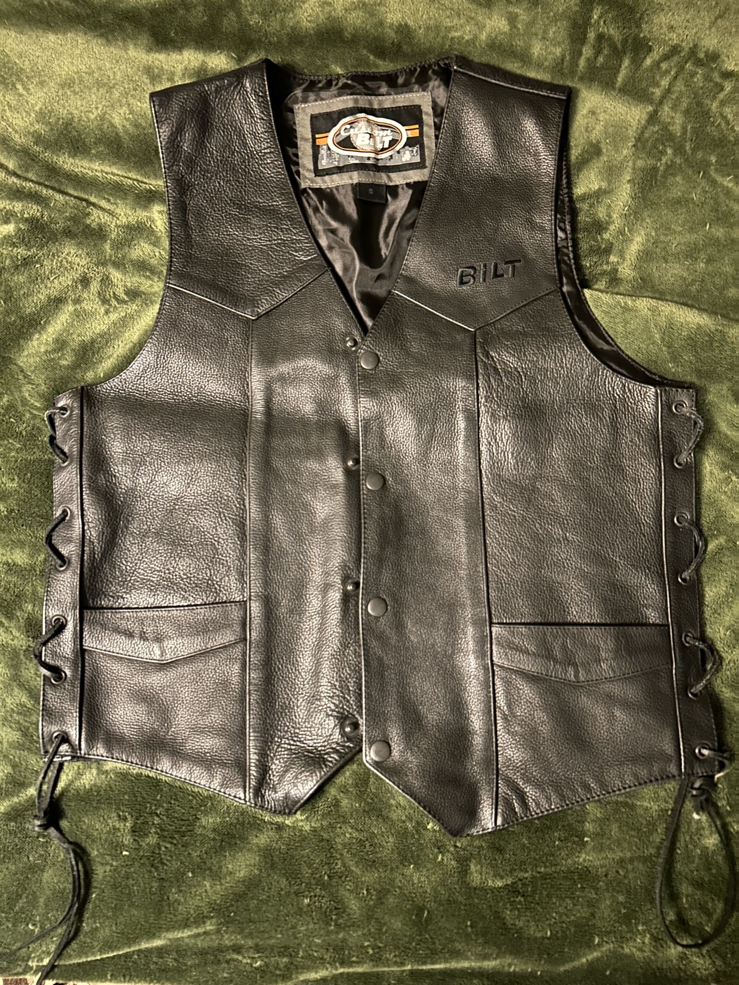 Leather Motorcycle Vest