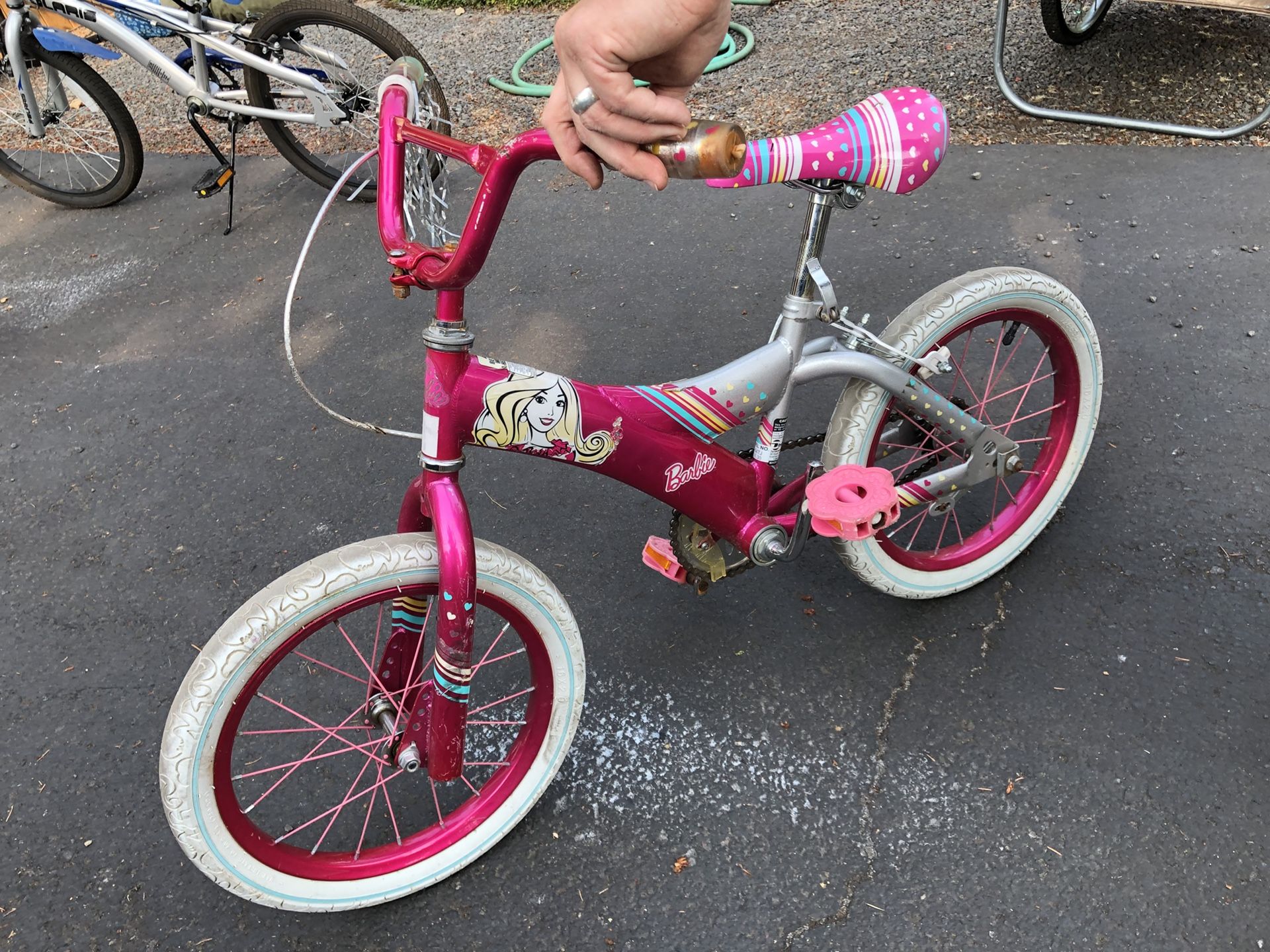 Girls Barbie bike