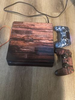 Play station 4 slim with wrap