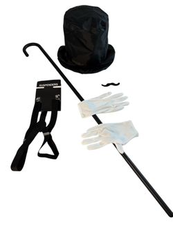 5 Pcs Halloween Abe Cosplay Gentlemen Costume 1920s Gatsby Men