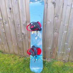 Burton Custom Snowboard - 157 cm - Plus Bindings and Travel Bag