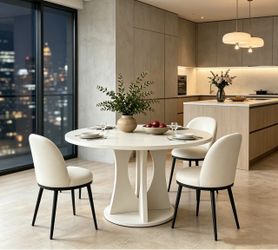 4-Piece Dining Table and Chairs Set, 1 Dining Table with 3 Chairs