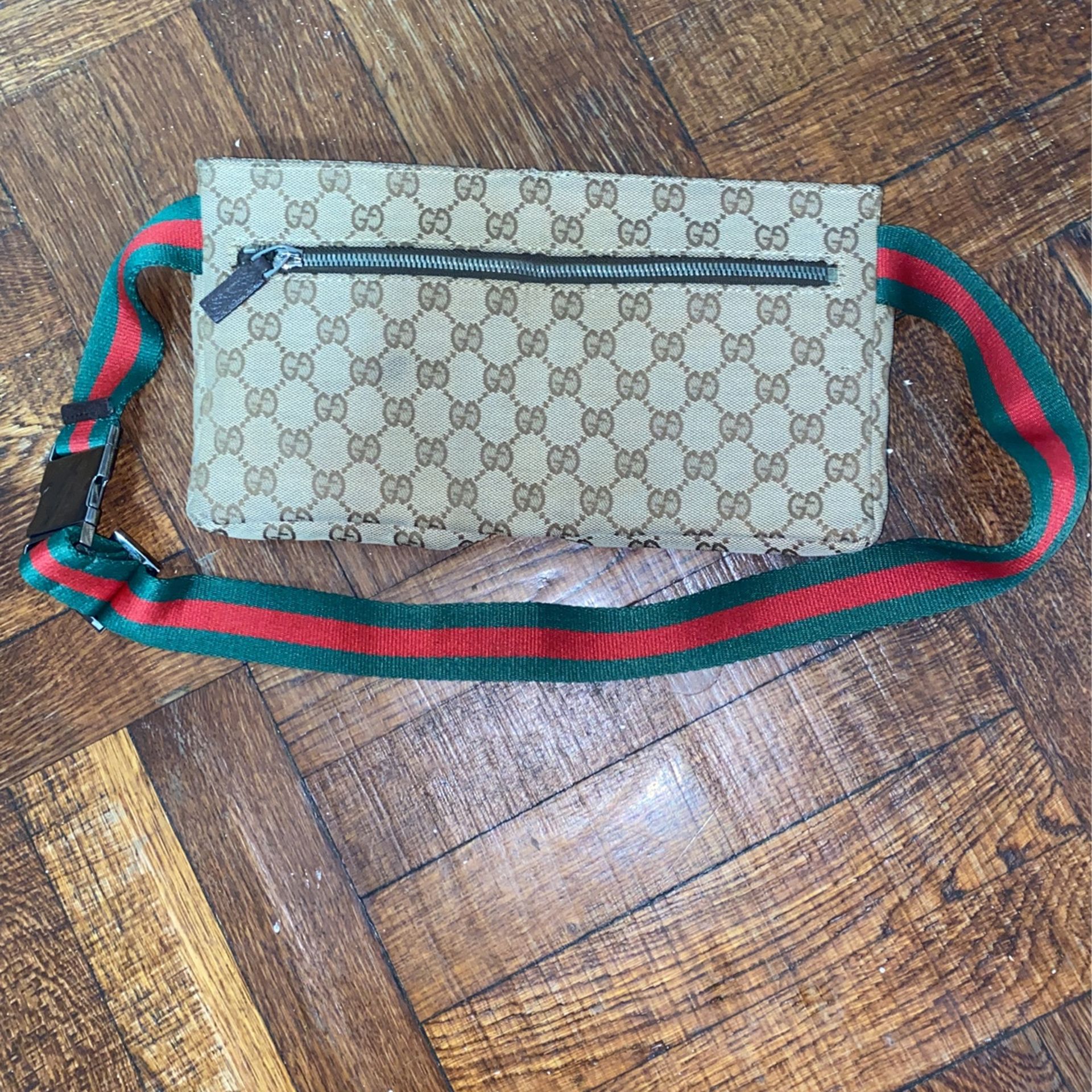 Gucci Vintage Double Belt Bag Gg Canvas #220387G84B Gucci Vintage GG Canvas Double Belt Bag – OLIVER main image 4