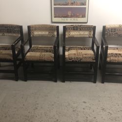 4 Waiting room chairs need a little work