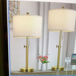 Kondras Table Lamp Set Of 2 with USB Port 23-30” Height Adjustable