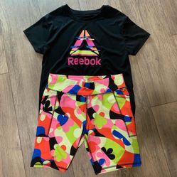 Girls Reebok Shirt&Shorts Combo
