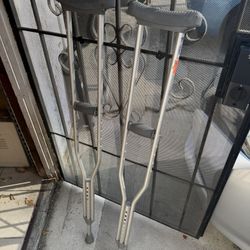 Adult Crutches Universal Adjustable FREE!
