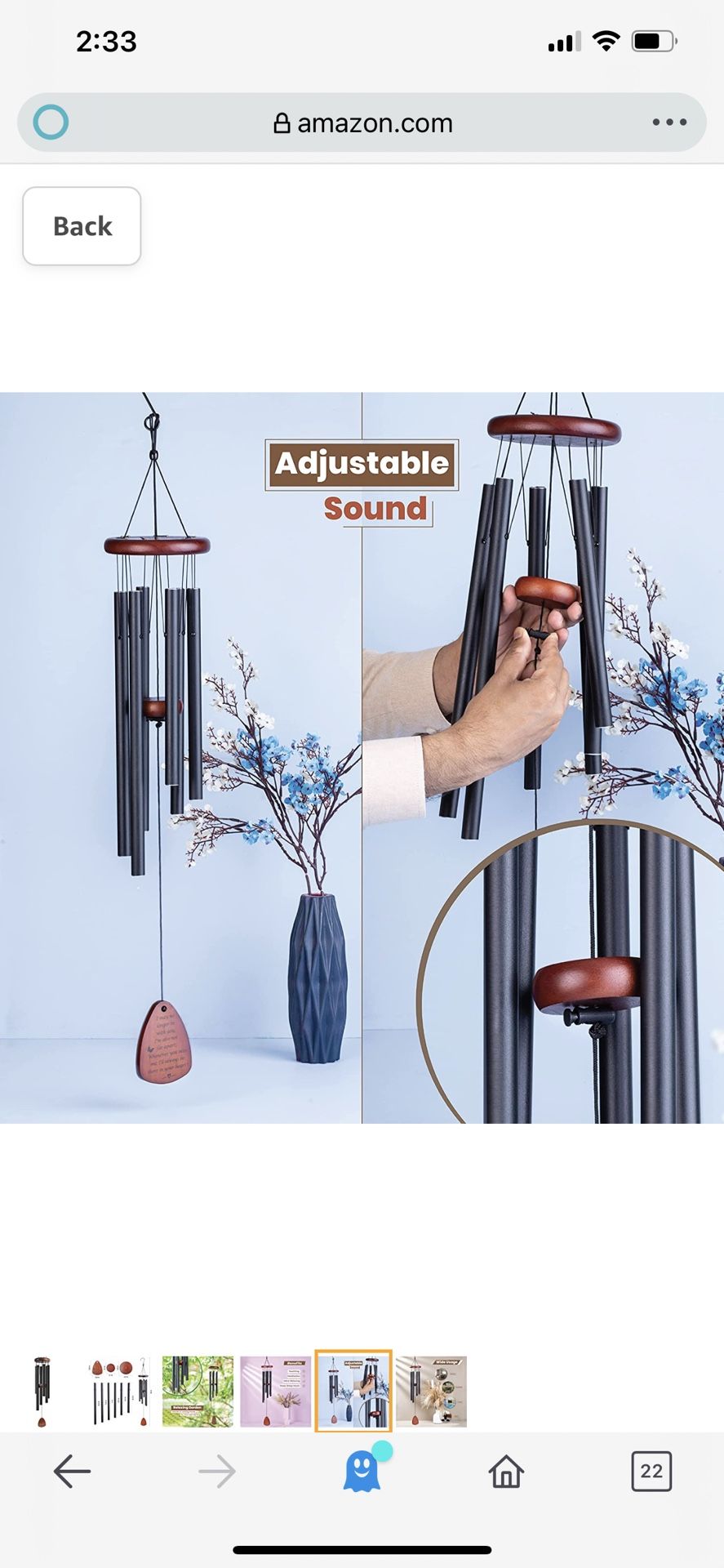 Wind Chimes for Outside | Memorial Wind Chimes for Loss of Loved One | Premium Quality Wind Chime Outdoor | Perfect Wind Chimes for Outdoors or Indoor