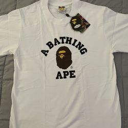Bape Shirt  Size Medium College White 