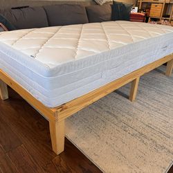 Twin Size Bed Fram And Mattress
