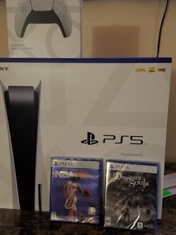 Ps5 Bundle (Disc Version) With Extra Ps5 Controller And 2 Ps5 Games; Demon Souls and NBA 2K1