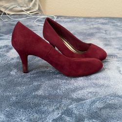 maroon heels