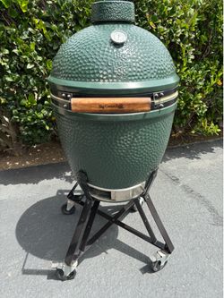 21 inch wide Large Green Ceramic egg