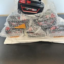 MILWAUKEE M18 RED LITHIUM XC 5.0AH BATTERIES 