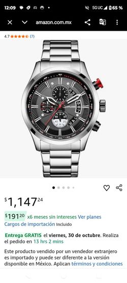 EXTRI WATCH SPORTS COLOR:SILVER AND GOLD