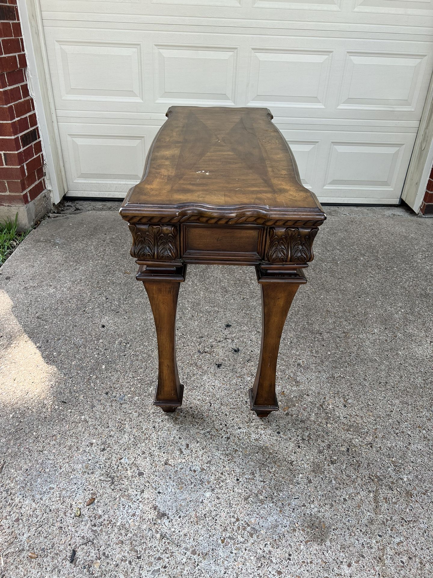 Wood Desk Or TV Stand with drawers