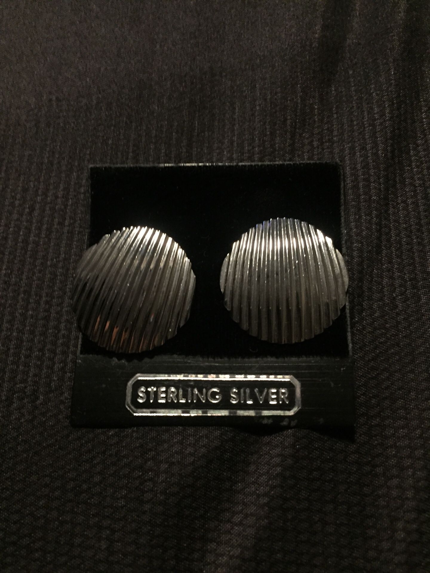 Silver earrings