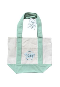 Trader Joe’s viral sold out 2025 Green Mini canvas tote bag new with tags