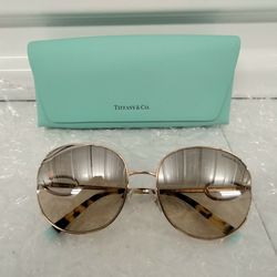 Tiffany & Co. Women's Sunglasses TF3065 6105/3D Rubedo Gold/Brown Gradient 56mm