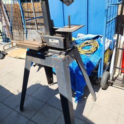 Sears Craftsman 1" Belt Sander And 8" Disc Sander Grinder With Original Metal Stand