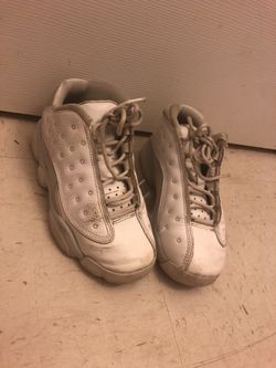 White Jordan 13s